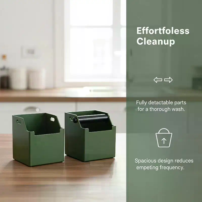Coffee Knock Box - Contenedor Antideslizante para Posos de Café