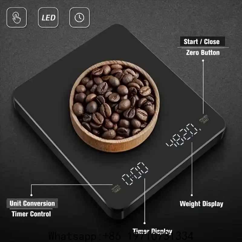 Nueva Báscula Digital para Caf - Scale Drip Timer reseña y precio