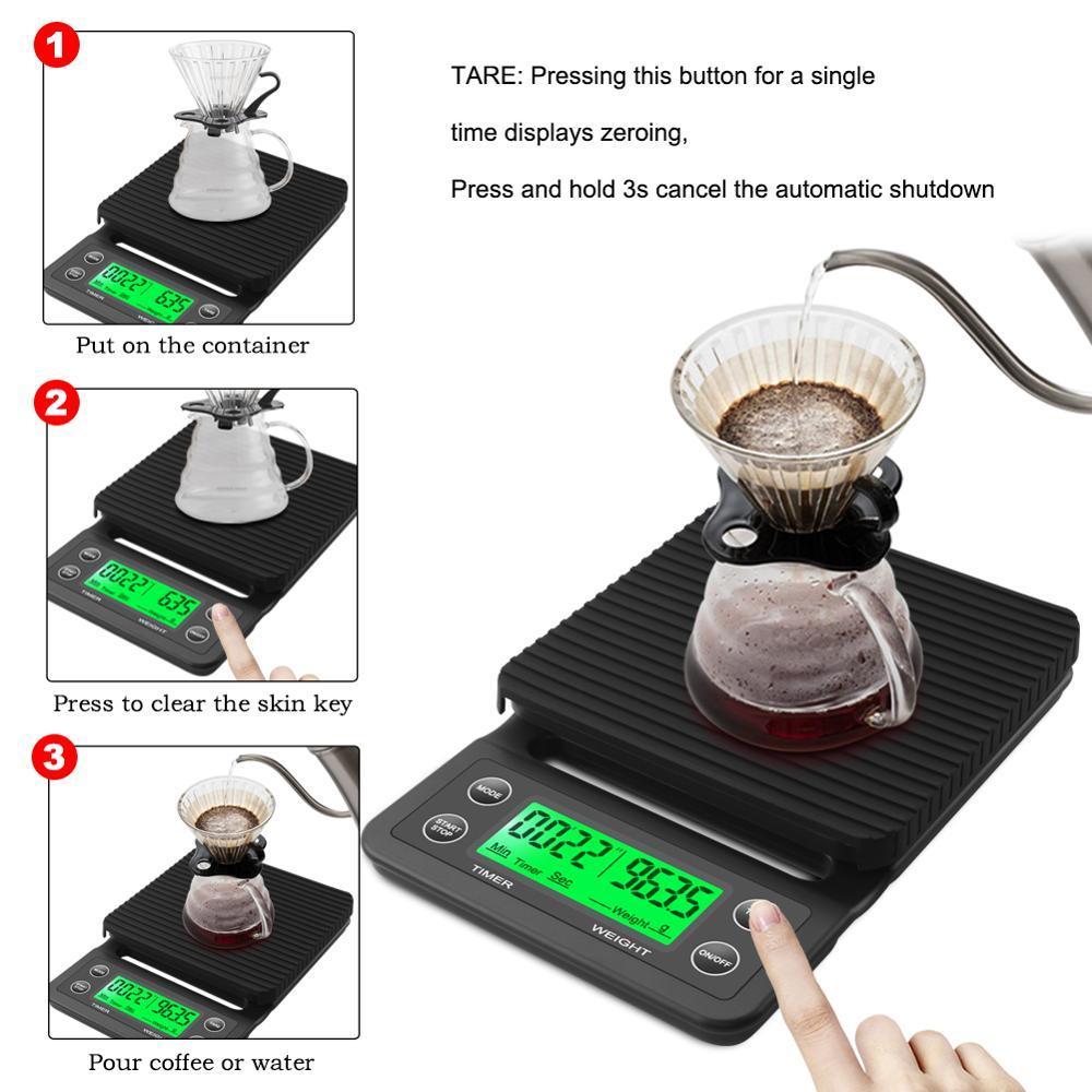 Báscula Digital para Café de G - Scale Drip Timer reseña y precio