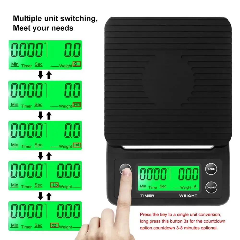 Báscula Digital para Café de G - Scale Drip Timer reseña y precio