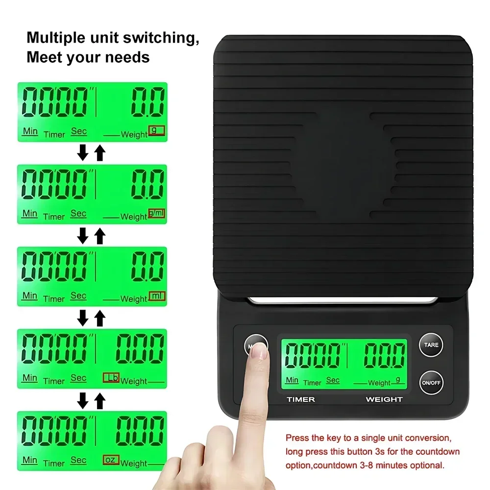 Báscula de Cocina para Café co - Scale Drip Timer reseña y precio