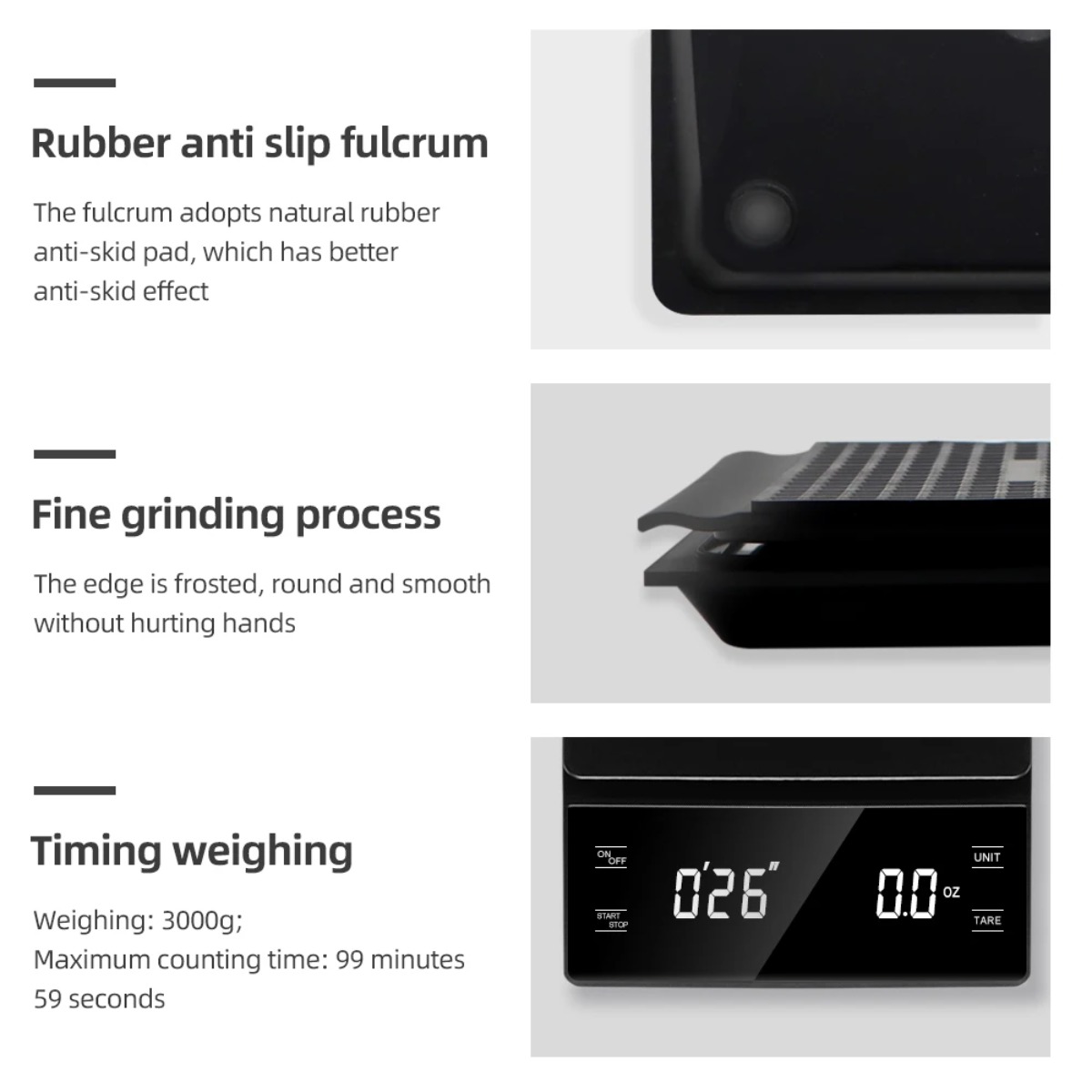 Báscula Digital para Café de 3 - Scale Drip Timer reseña y precio