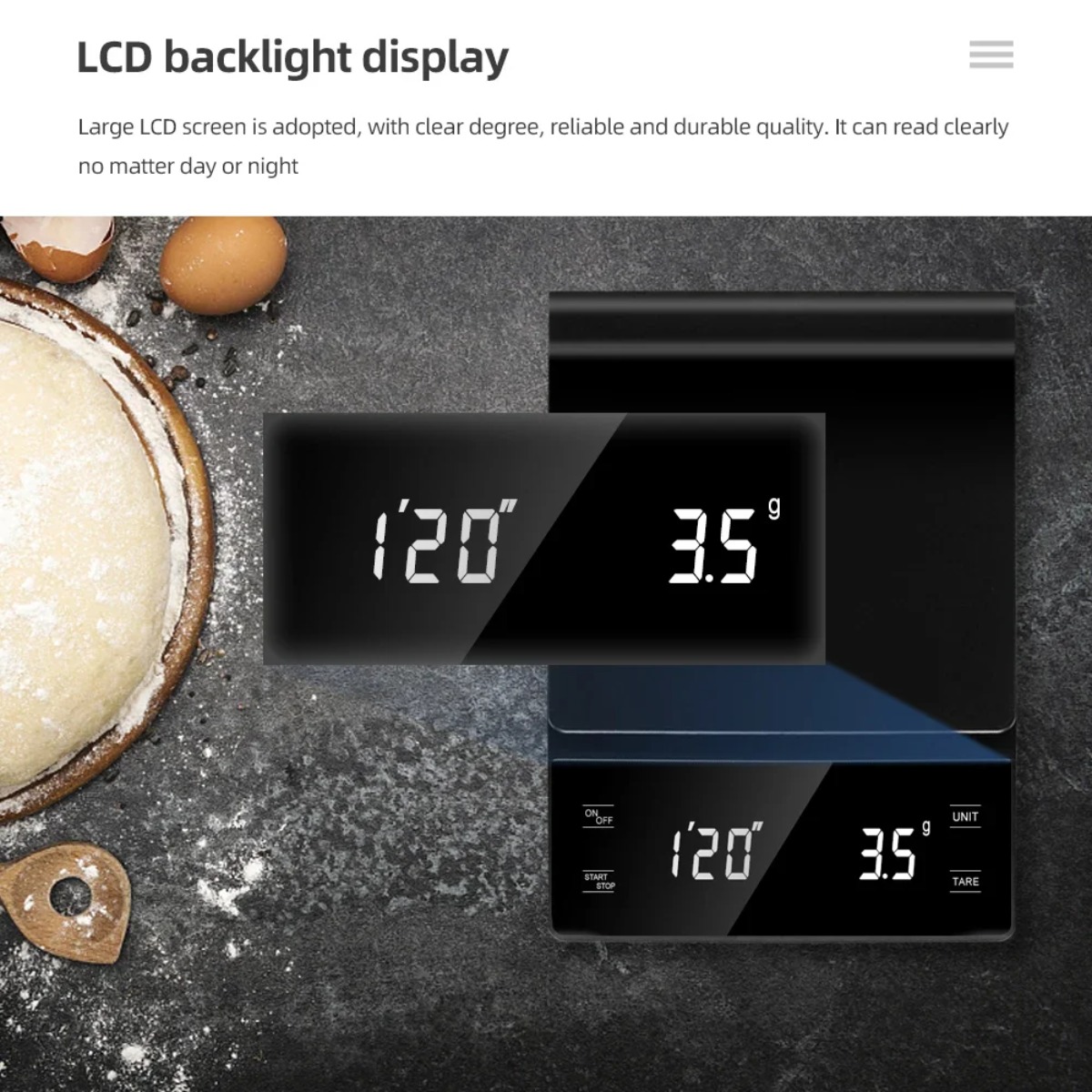 Báscula Digital para Café de 3 - Scale Drip Timer reseña y precio