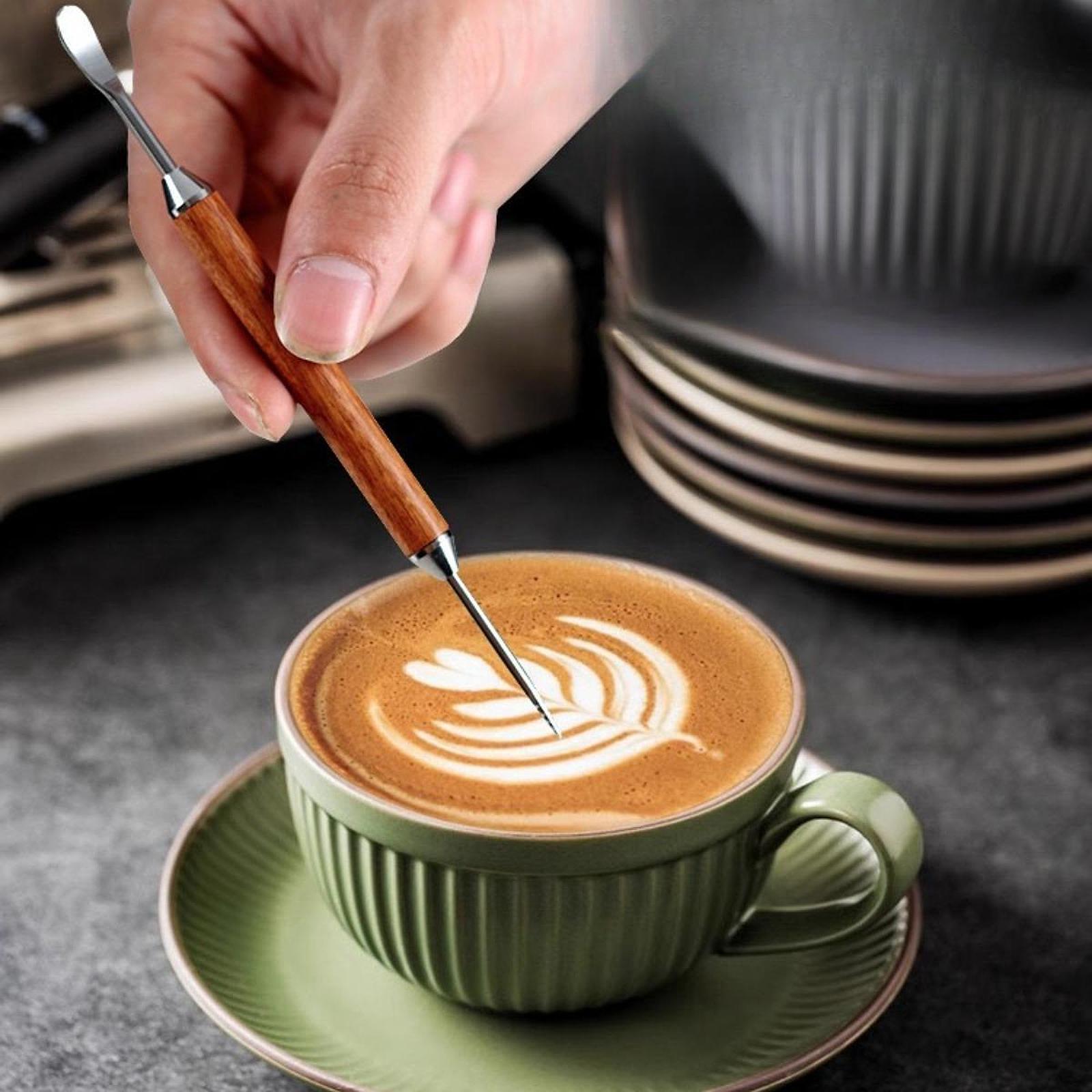3x Pluma de Latte Art para Caf - Coffee Equipment Drawing reseña y precio