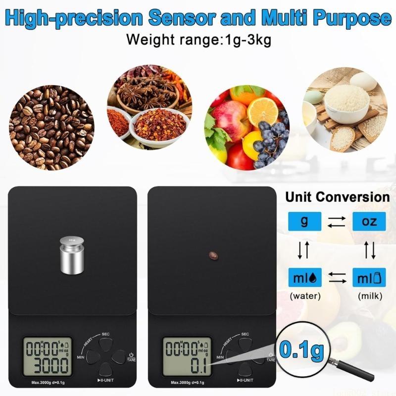 Báscula café D0AB con temporiz - Scale Drip Timer reseña y precio