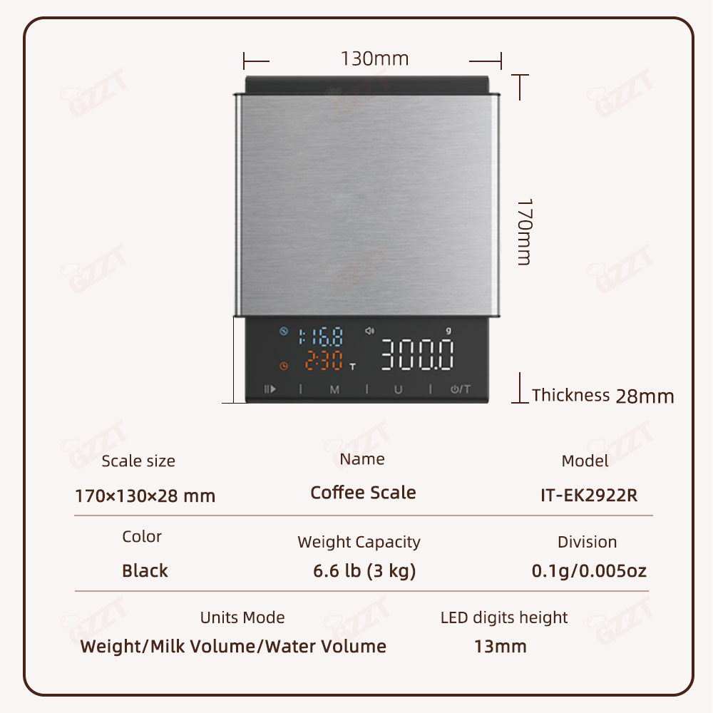 Báscula Digital de café de coc - Scale Drip Timer reseña y precio