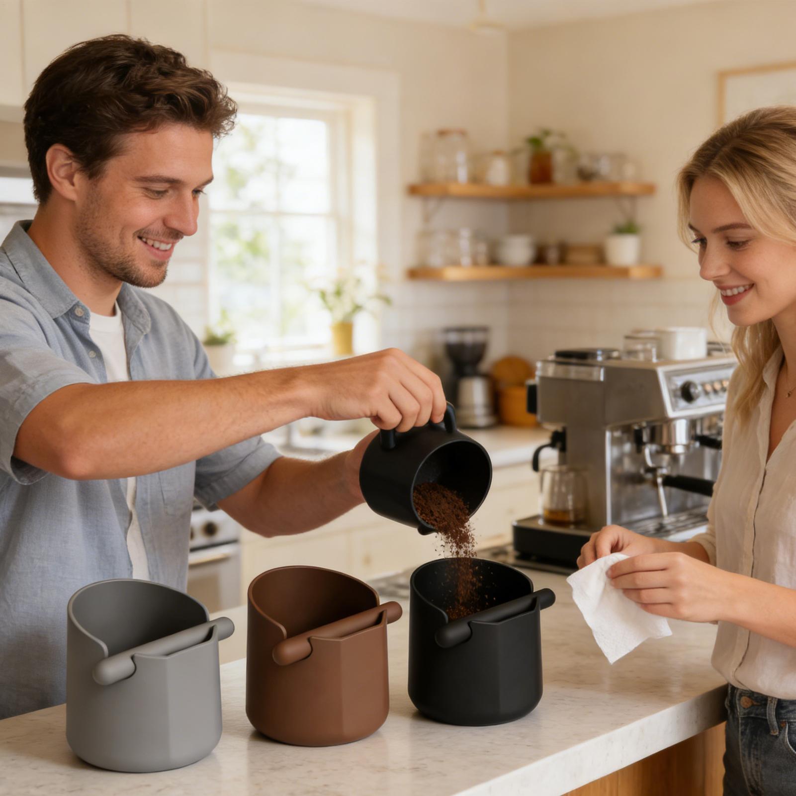 Caja para despejar el café con - Coffee Knock Box reseña y precio
