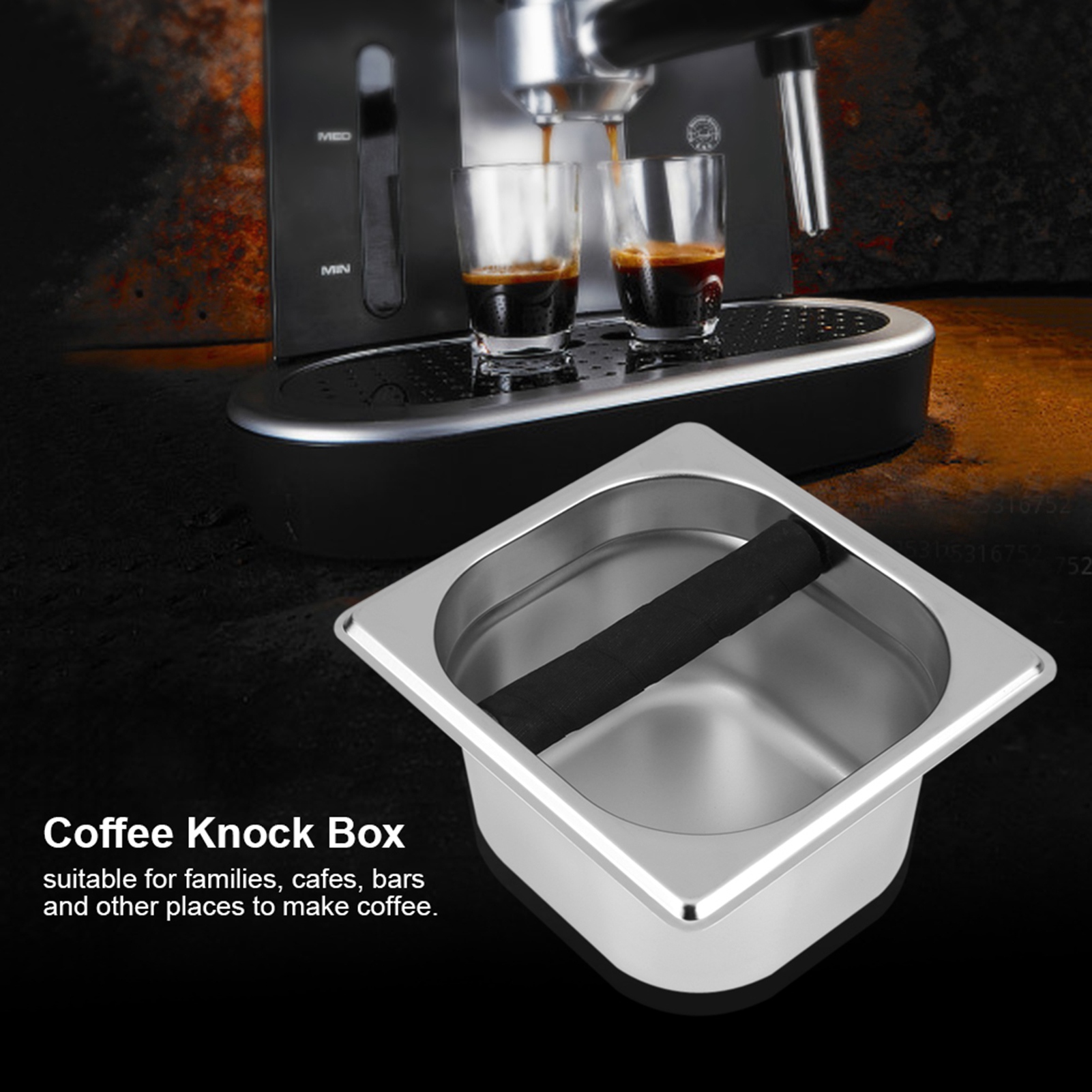 Caja de residuos de café de ac - Coffee Knock Box reseña y precio